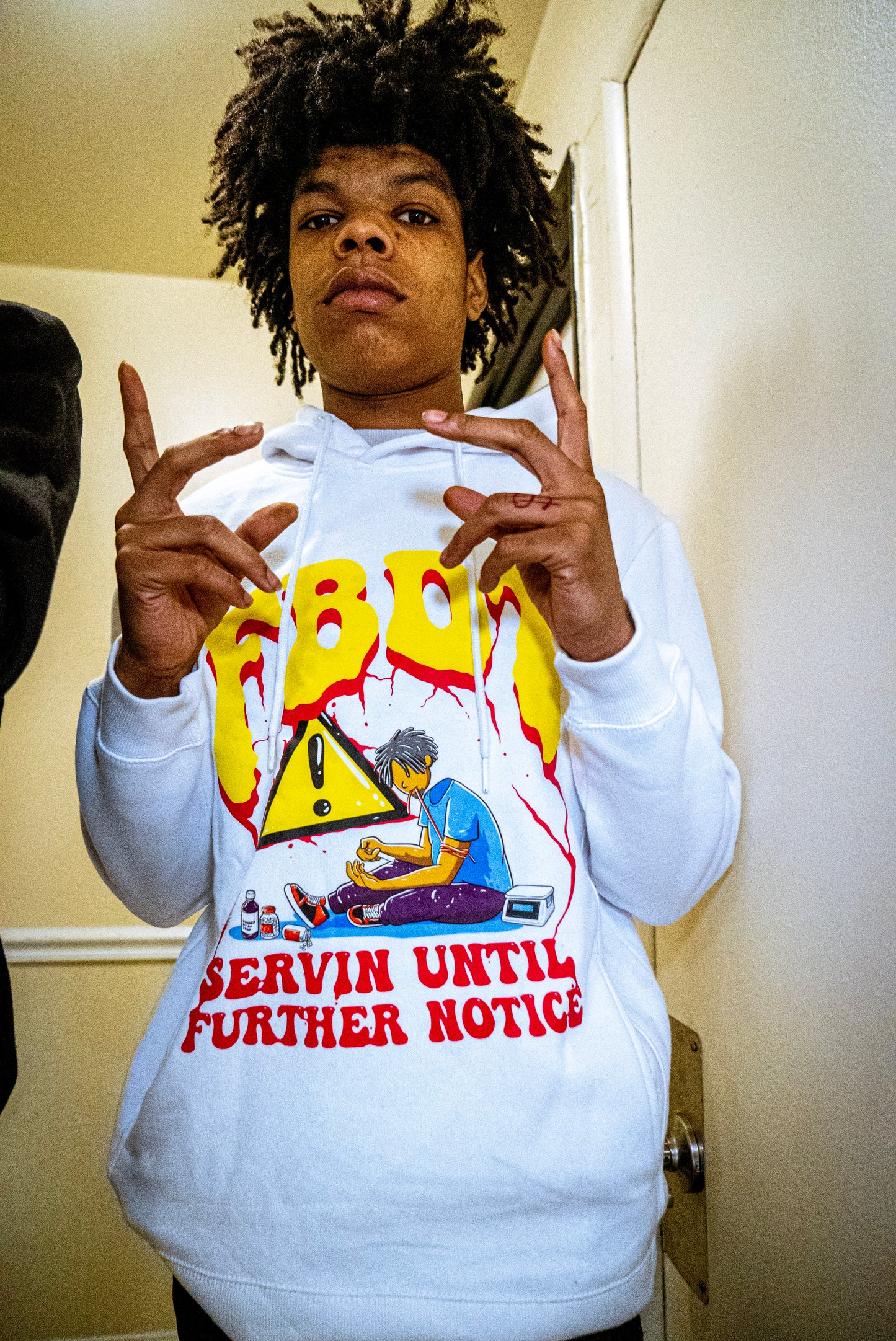 "Servin Until Further Notice" Hoodie